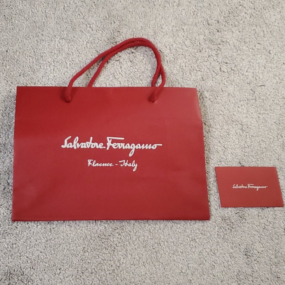Ferragamo bag + receipt holder